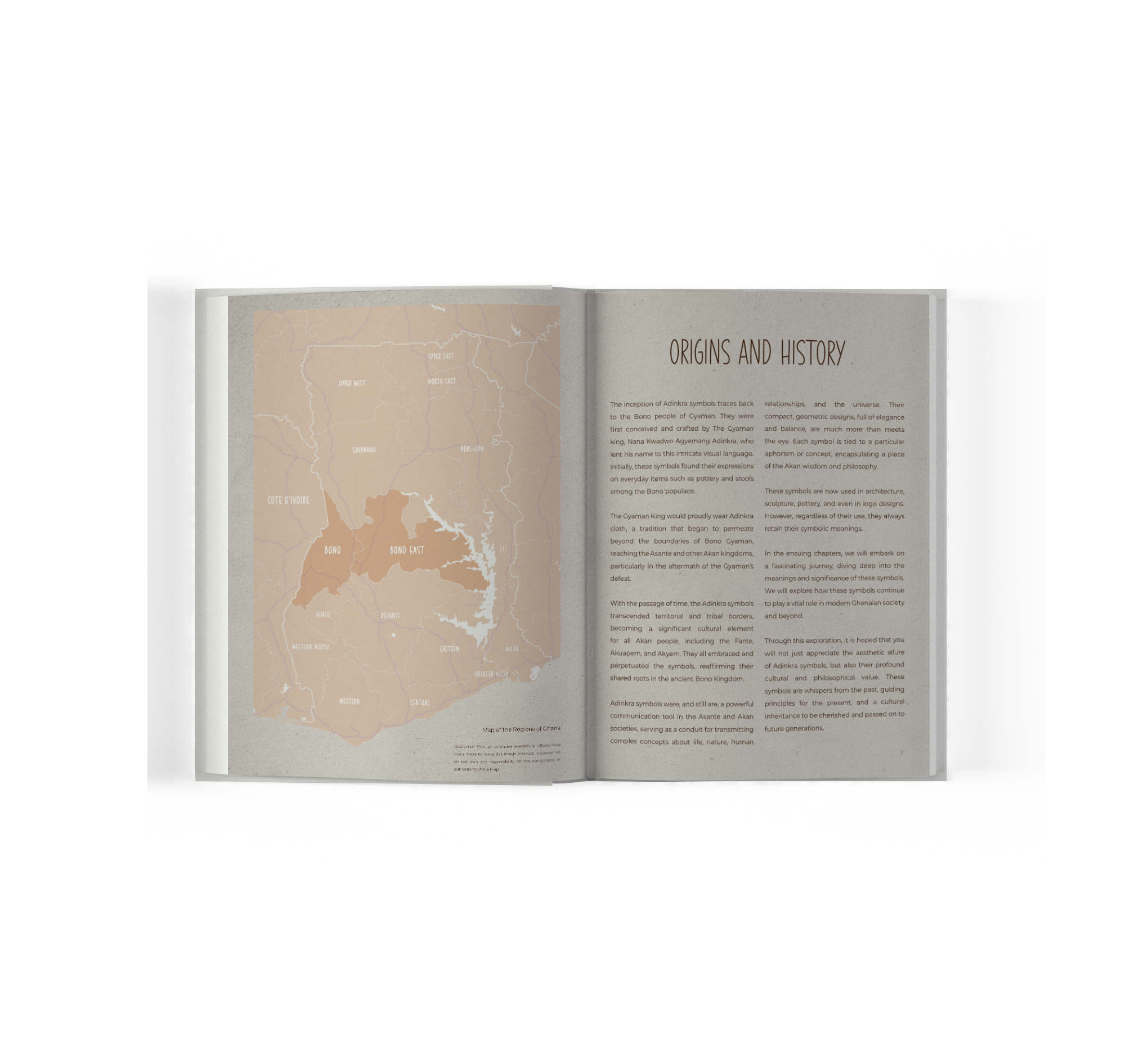 Pages of Adinkra Symbols Volume 1, showcasing intricate Adinkra symbols, ideal for collectors and enthusiasts of African culture and art.