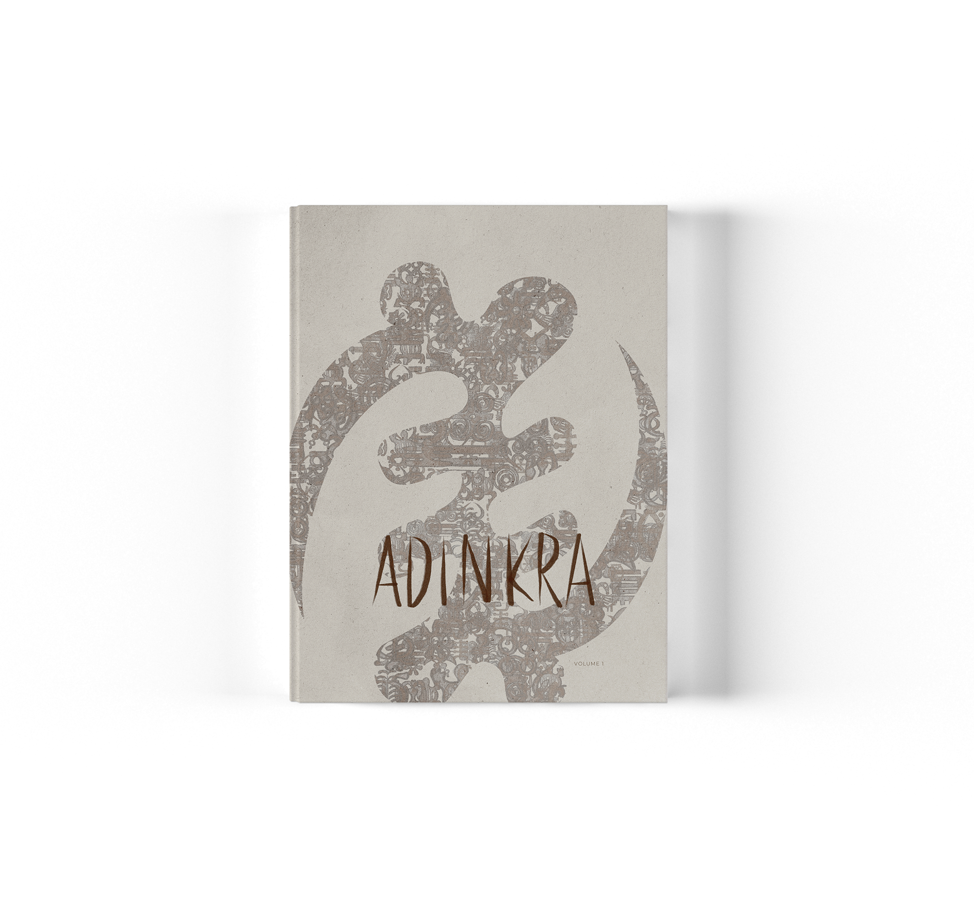 Cover of Adinkra Symbols Volume 1, showcasing intricate Adinkra symbols, ideal for collectors and enthusiasts of African culture and art.
