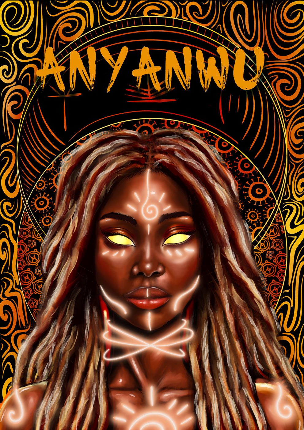 ANYANWU Holographic Print