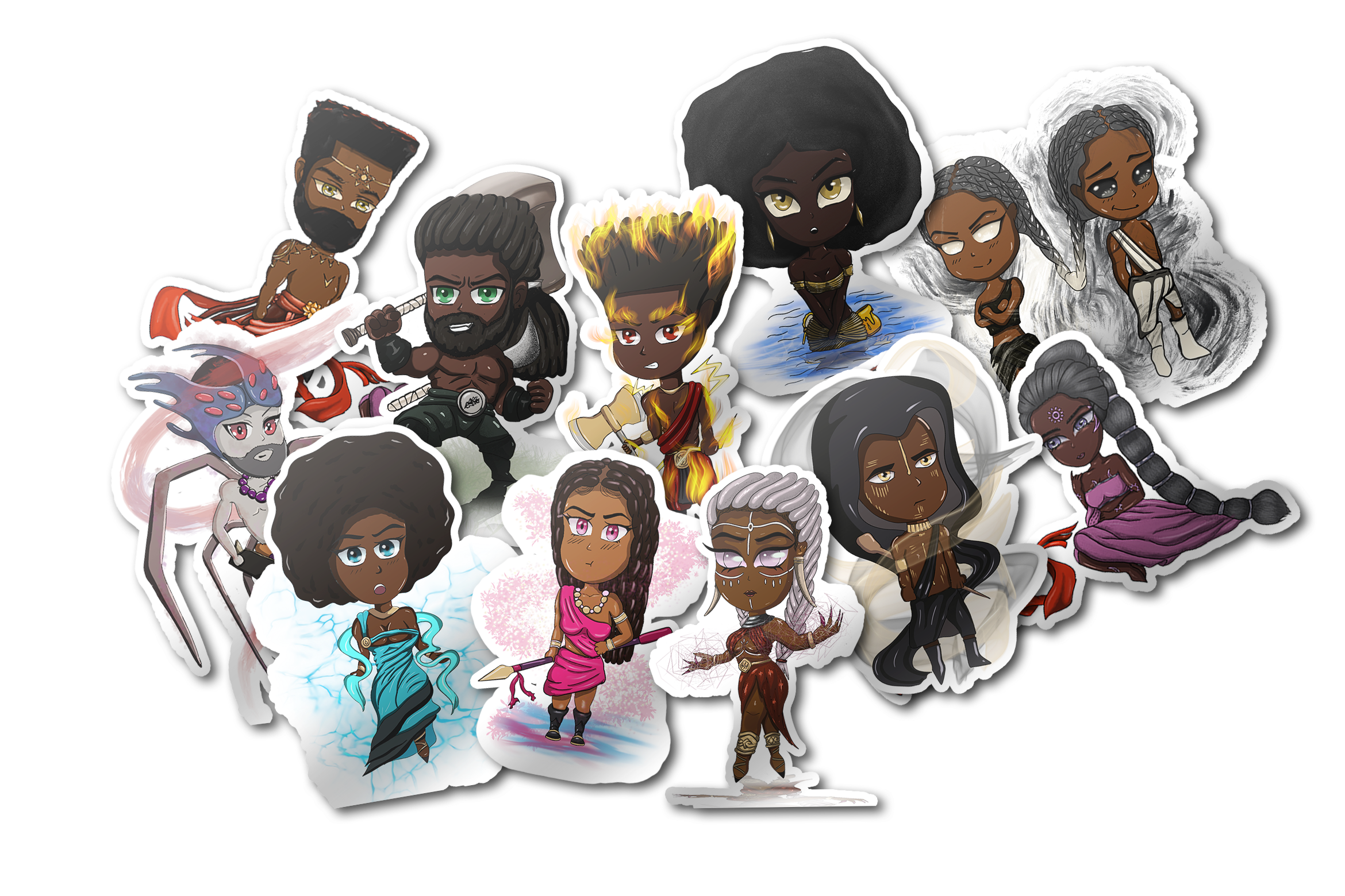 African Deities Sticker Pack