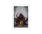 Anansi Art Print on high-quality matte or velvet paper, framed in gallery black, white, or natural maple, depicting the Akan folktale of Anansi the spider about how wisdom came to the world.