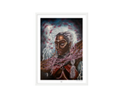 Ọya Art Print on high-quality matte or velvet paper, framed in gallery black, white, or natural maple, depicting Yoruba Orisa of storms and wind.