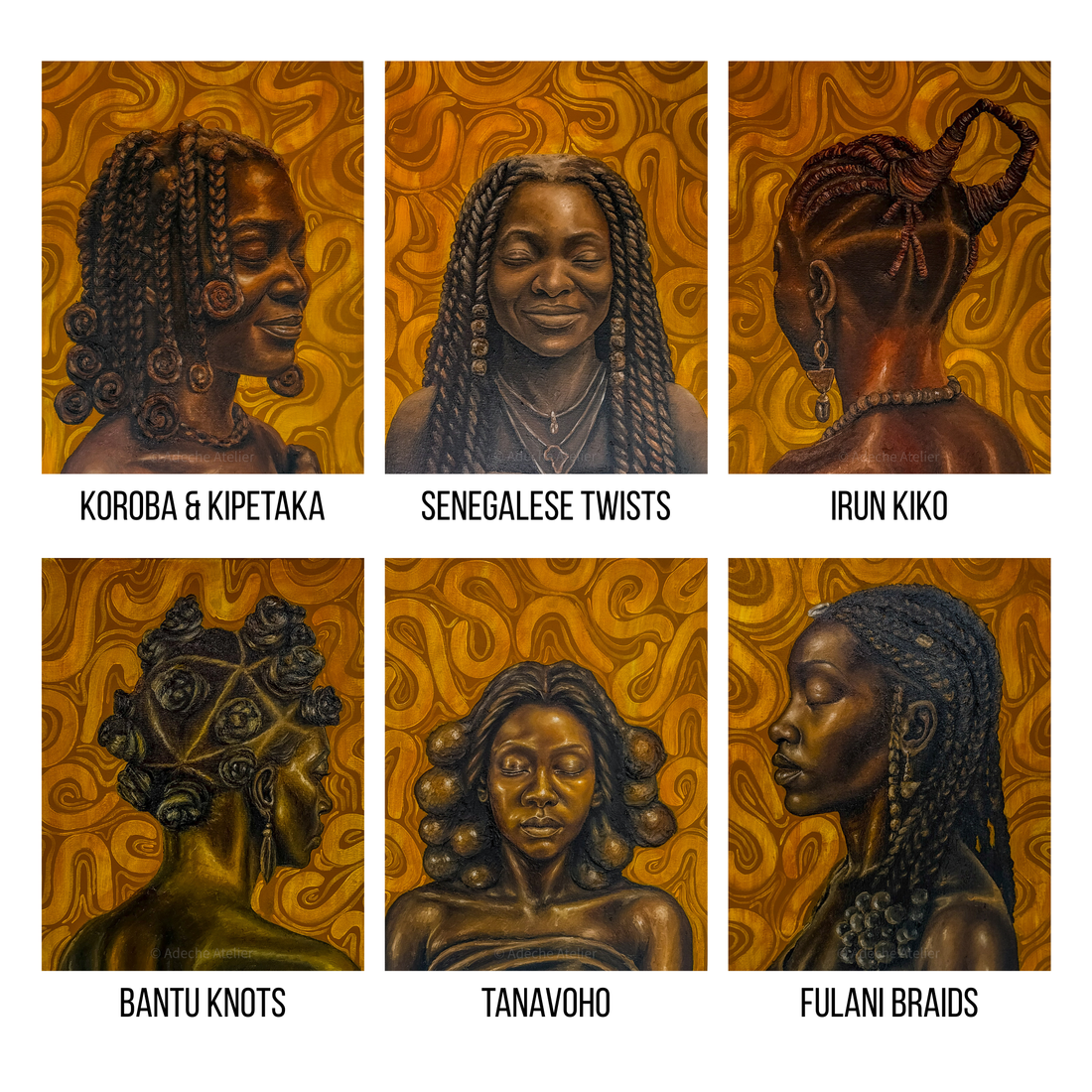 Traditional African Hairstyles | Exhibition Print