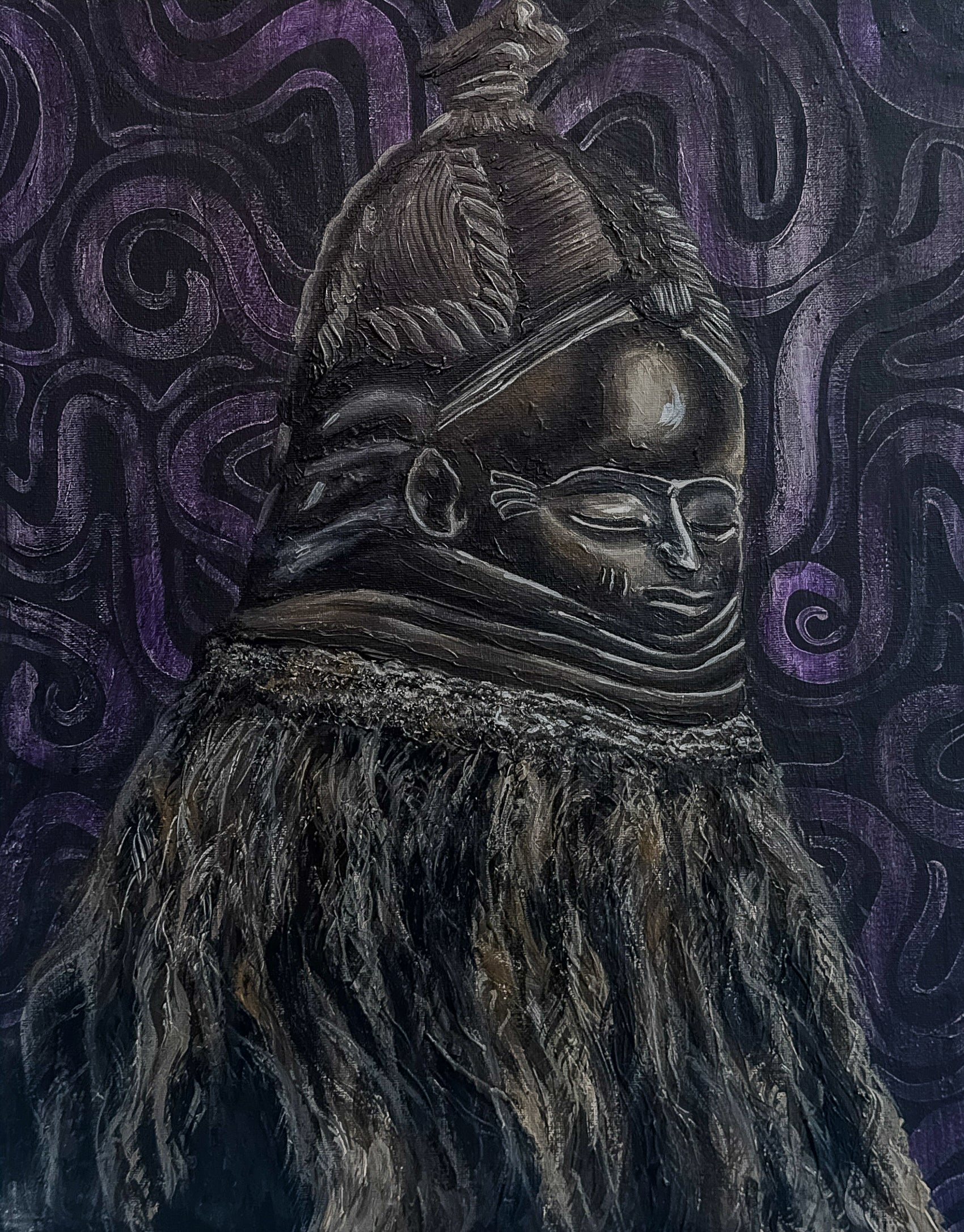 Sowei Helmet Mask | Exhibition Print – adeche